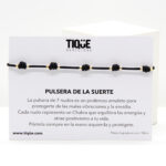 Pulsera DE LA SUERTE Negro - Imagen 3