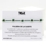Pulsera DE LA SUERTE Verde - Imagen 3