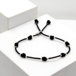 Pulsera DE LA SUERTE PLATA Negro