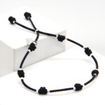 Pulsera DE LA SUERTE PLATA Negro - Imagen 4