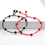 Pulsera DE LA SUERTE PLATA Negro - Imagen 7