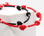 Pulsera DE LA SUERTE PLATA Rojo - Imagen 8