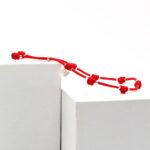 Pulsera DE LA SUERTE PLATA Rojo - Imagen 5
