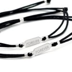 Pulsera FOREVER PLATA Negro