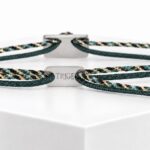 Pulsera GOOD KARMA PLATA Verde - Imagen 3