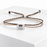 Pulsera GOOD KARMA PLATA Beige