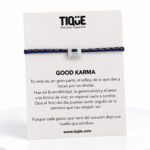 Pulsera GOOD KARMA PLATA Azul - Imagen 2