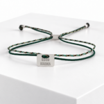 Pulsera GOOD KARMA PLATA Verde
