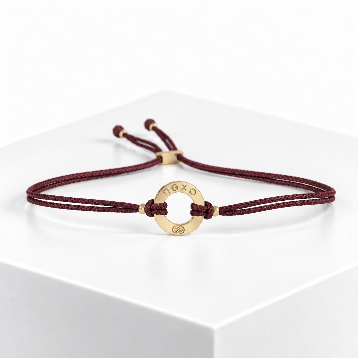 infinity nexo oro granate Pulsera INFINITY NEXO ORO Granate - Imagen 1
