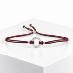 Pulsera INFINITY NEXO PLATA Granate