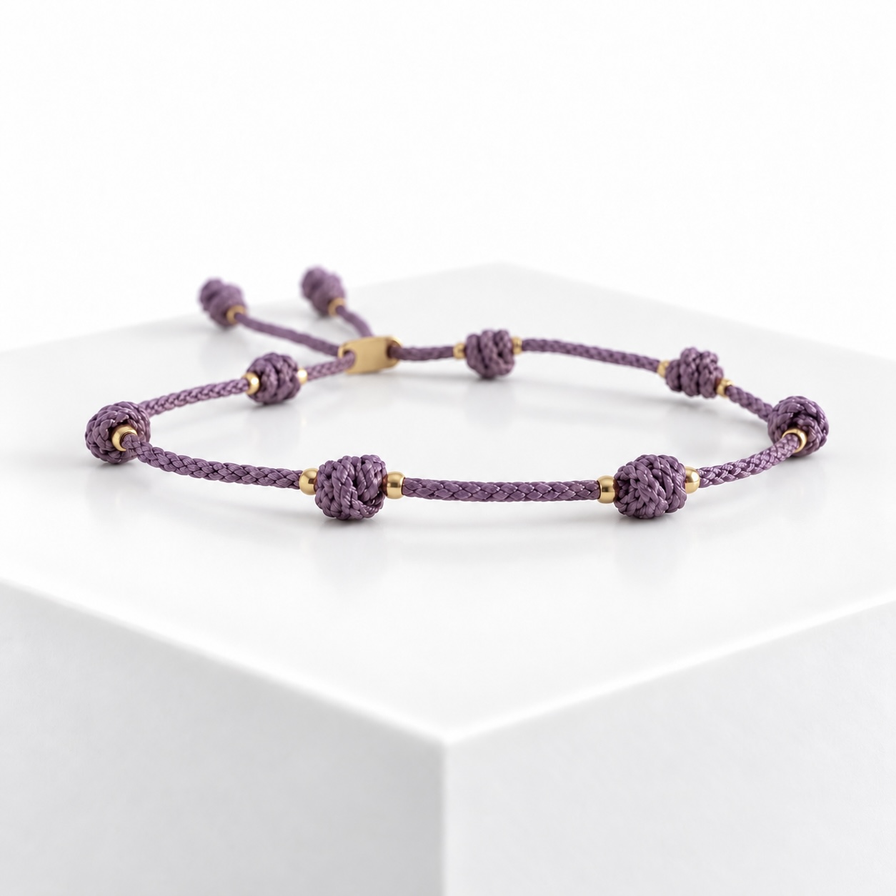 suerte acero oro lila Pulsera DE LA SUERTE ACERO ORO Lila - Imagen 1