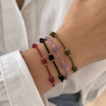 Pulsera DE LA SUERTE ACERO ORO Negro - Imagen 2