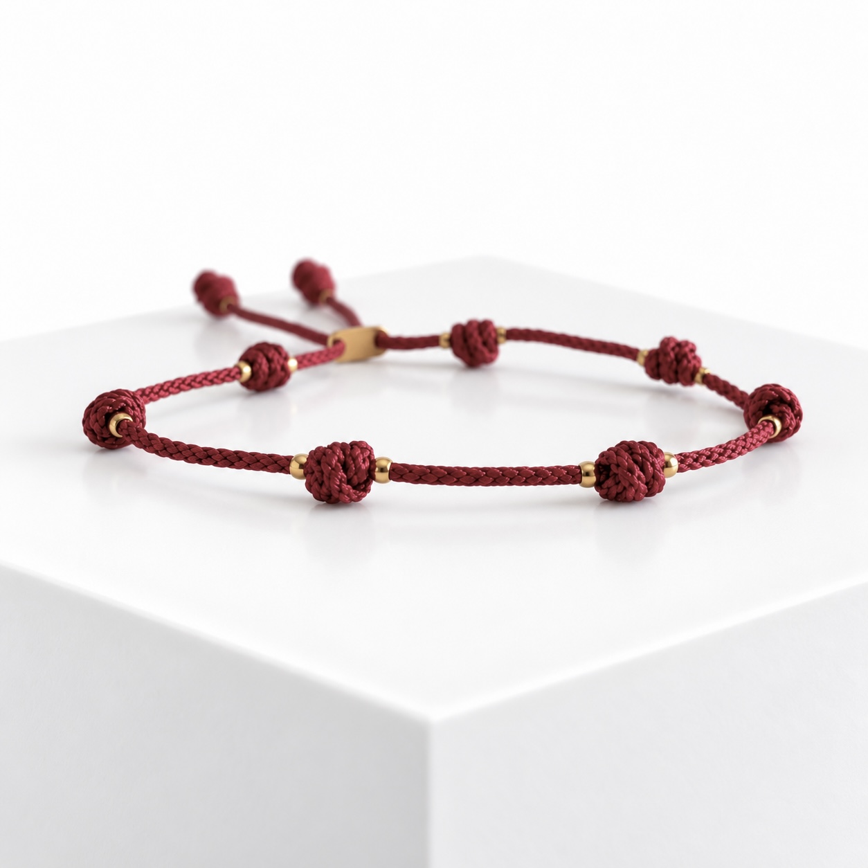suerte acero oro rojo Pulsera DE LA SUERTE ACERO ORO Rojo - Imagen 1