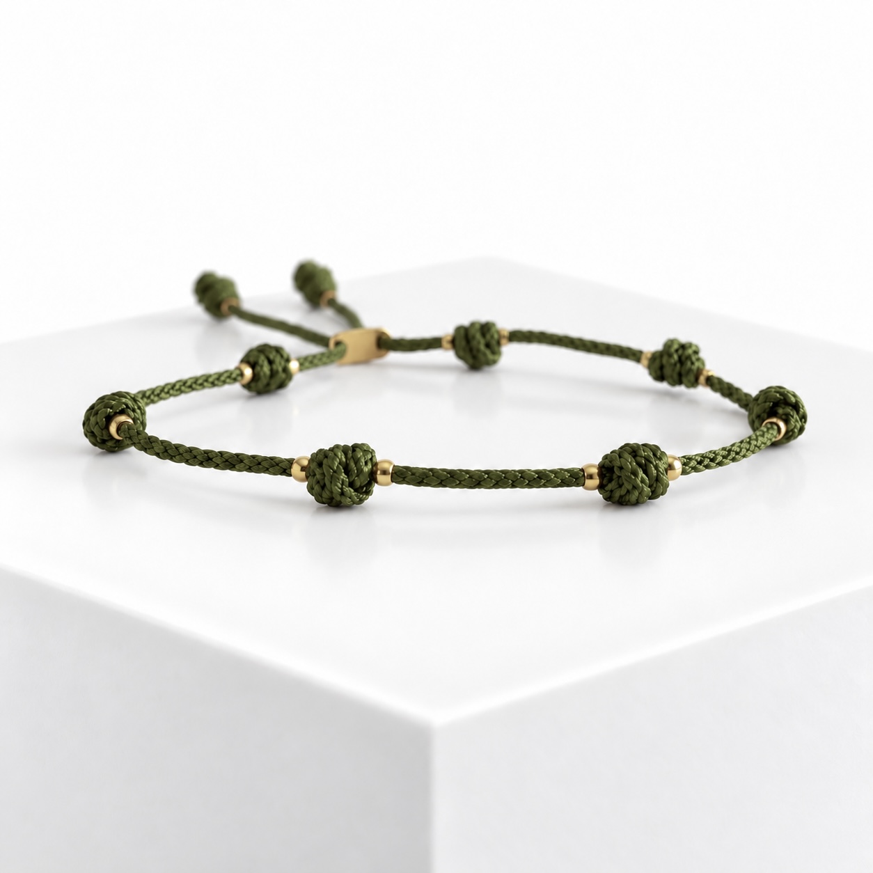 suerte acero oro verde Pulsera DE LA SUERTE ACERO ORO Verde - Imagen 1