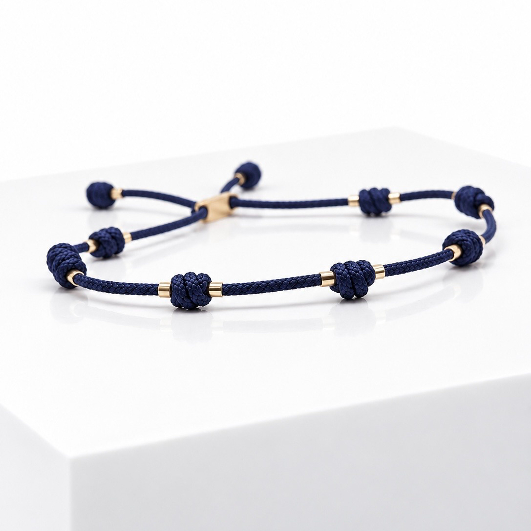 suerte oro azul 1 Pulsera DE LA SUERTE Azul - Imagen 1