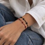 Pulsera DE LA SUERTE PLATA Rojo - Imagen 2