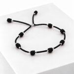 Pulsera DE LA SUERTE PLATA Negro - Imagen 3