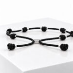 Pulsera DE LA SUERTE PLATA Negro - Imagen 4